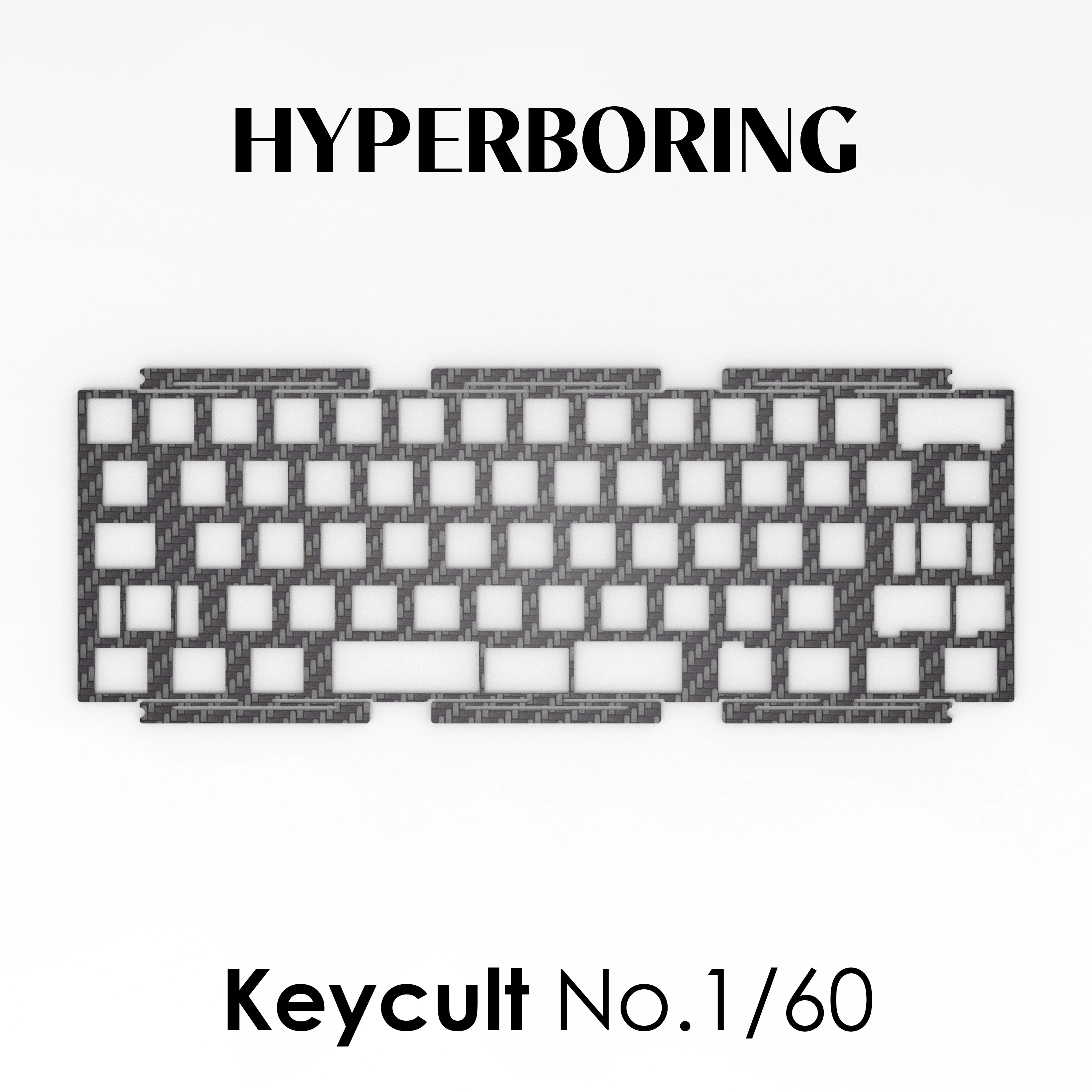 

Специальные пластины для клавиатуры Keycult No.1/60 ПК PP Алюминий CF (для печатной платы)
