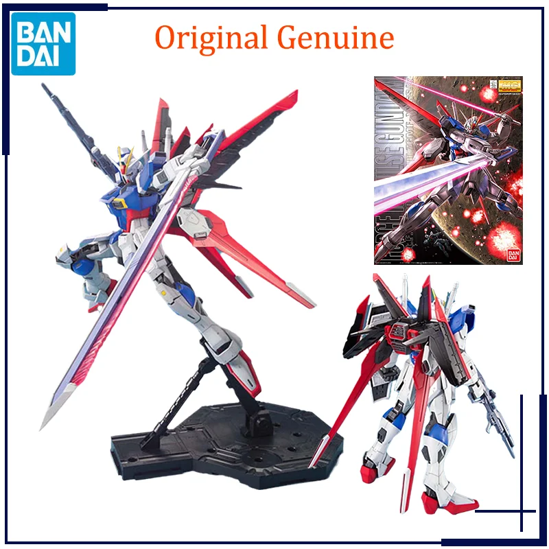 Original Genuine Bandai Anime FORCE IMPULSE GUNDAM MG 1/100 Assembly Model Toys Action Figure Gifts Collectible Ornaments Kids