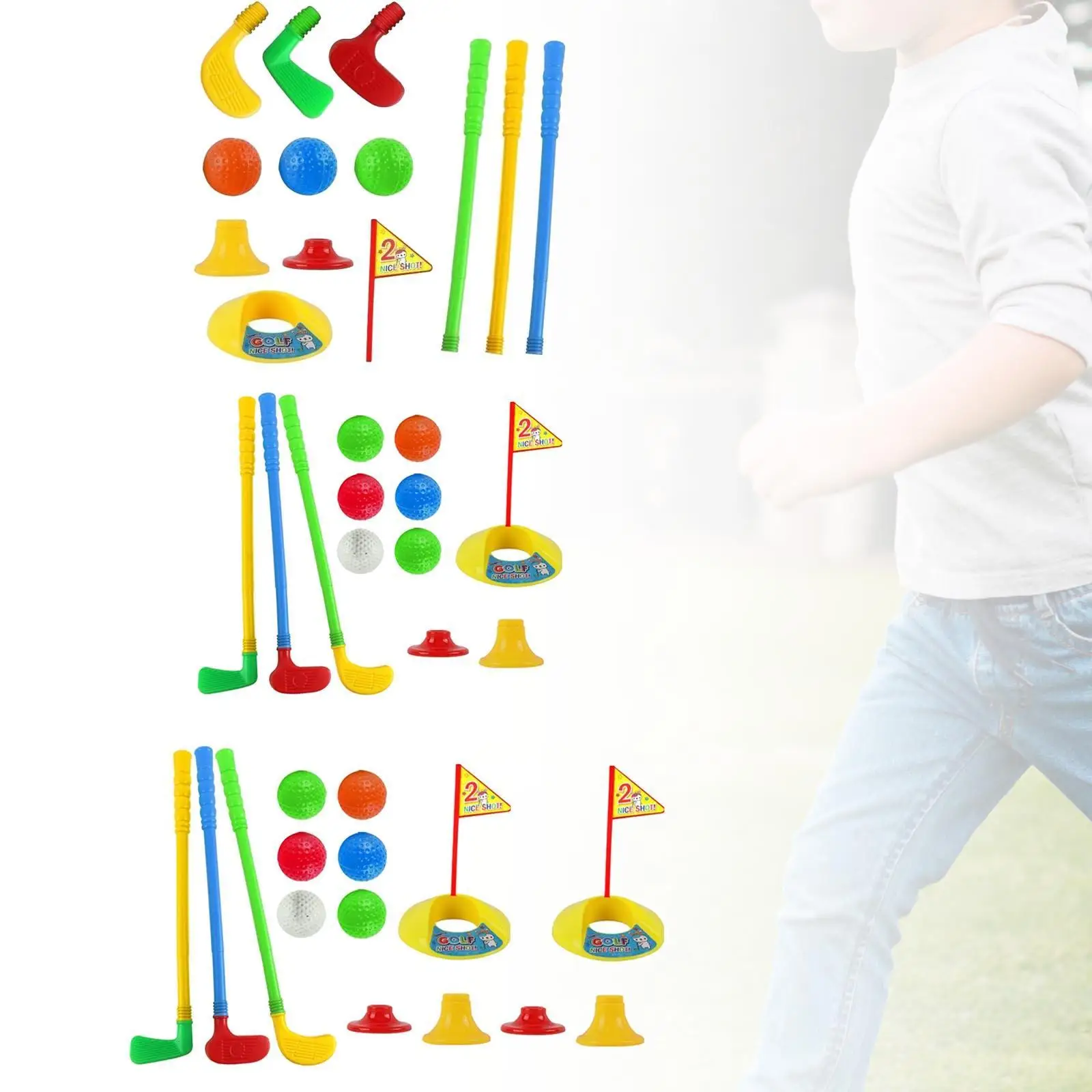 Jouet de golf de sport pour enfants, cadeau pour garçons et filles, 3 ans, 4 ans, 5 ans, 6 ans, 7 ans, 8 ans