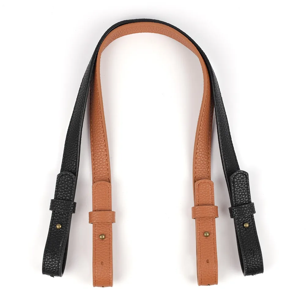 Adjustable Size 53-58cm Bag Strap PU Leather Bag Handle Adjustable Handle Strap Lady Shoulder Bag DIY Replacement Accessories