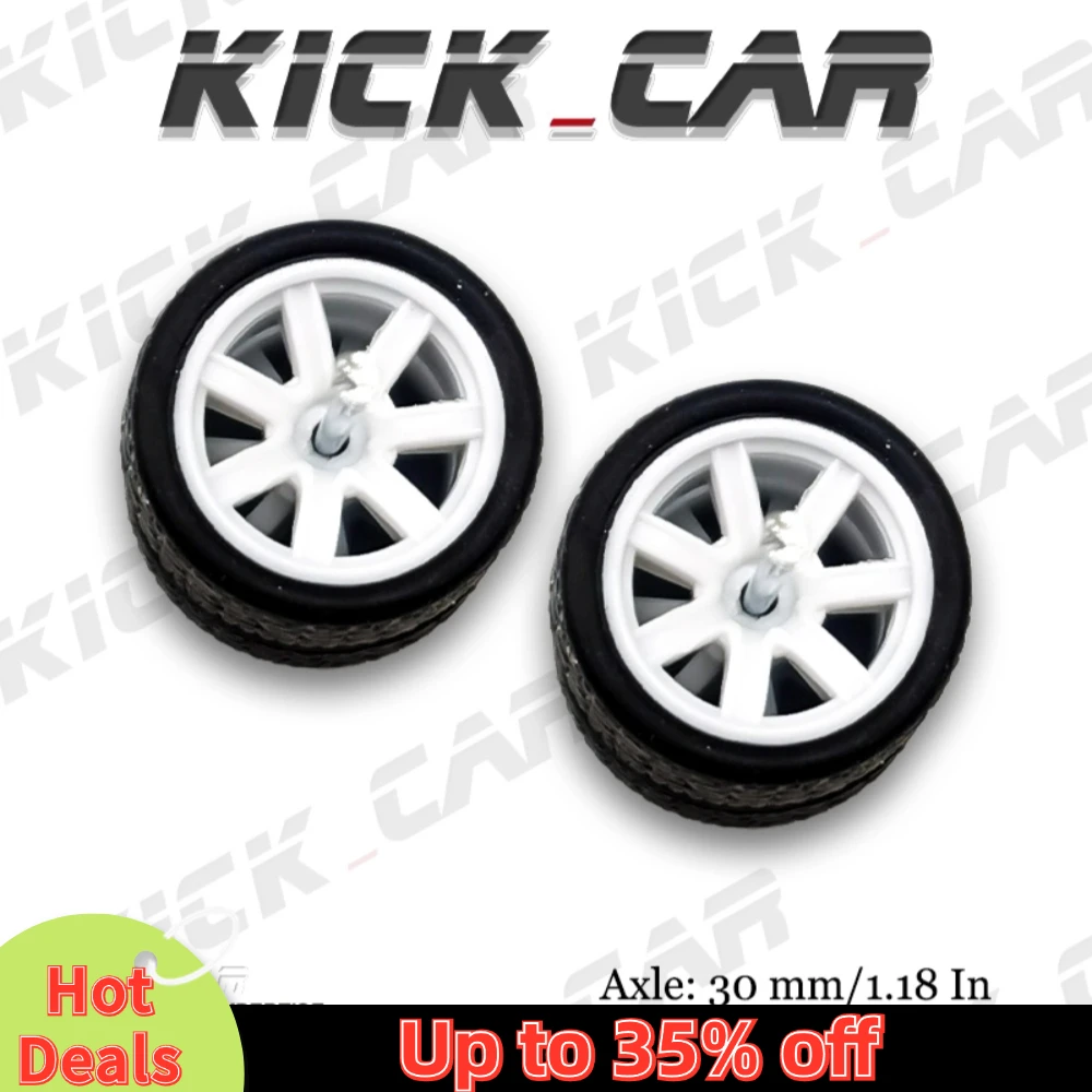 1/64 Wheels with Rubber Tires PF07 Refitting Parts for Diecast Model Car Hot Wheels Matchbox Tomica D:11mm 1 Set