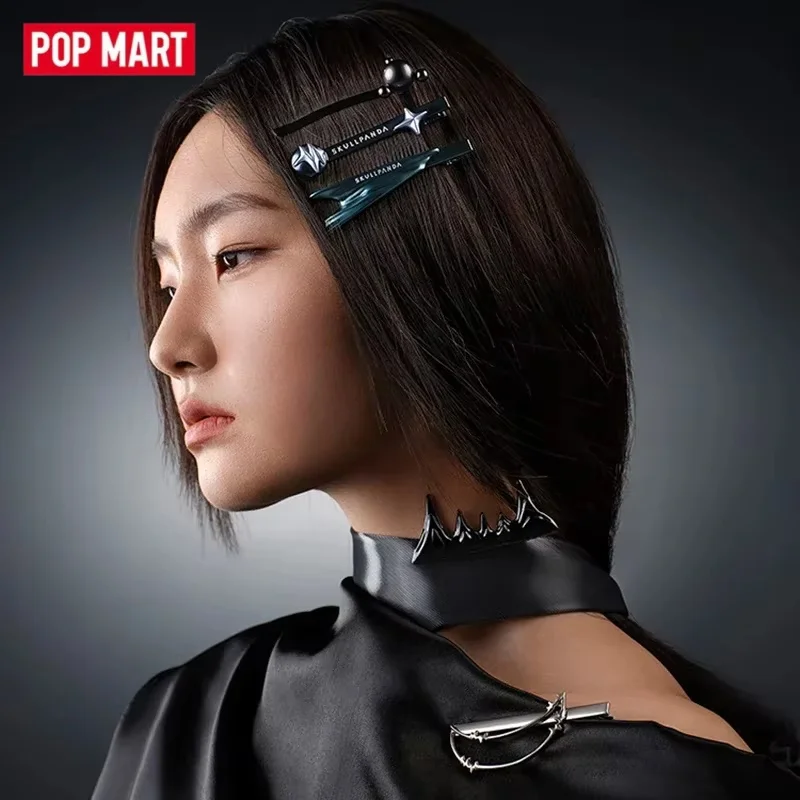 POP MART SKULLPANDA Sound Series Hairpin Combination Clip Decorative Perimeter Surprise Blind Box Toys Doll Original Guess Bag