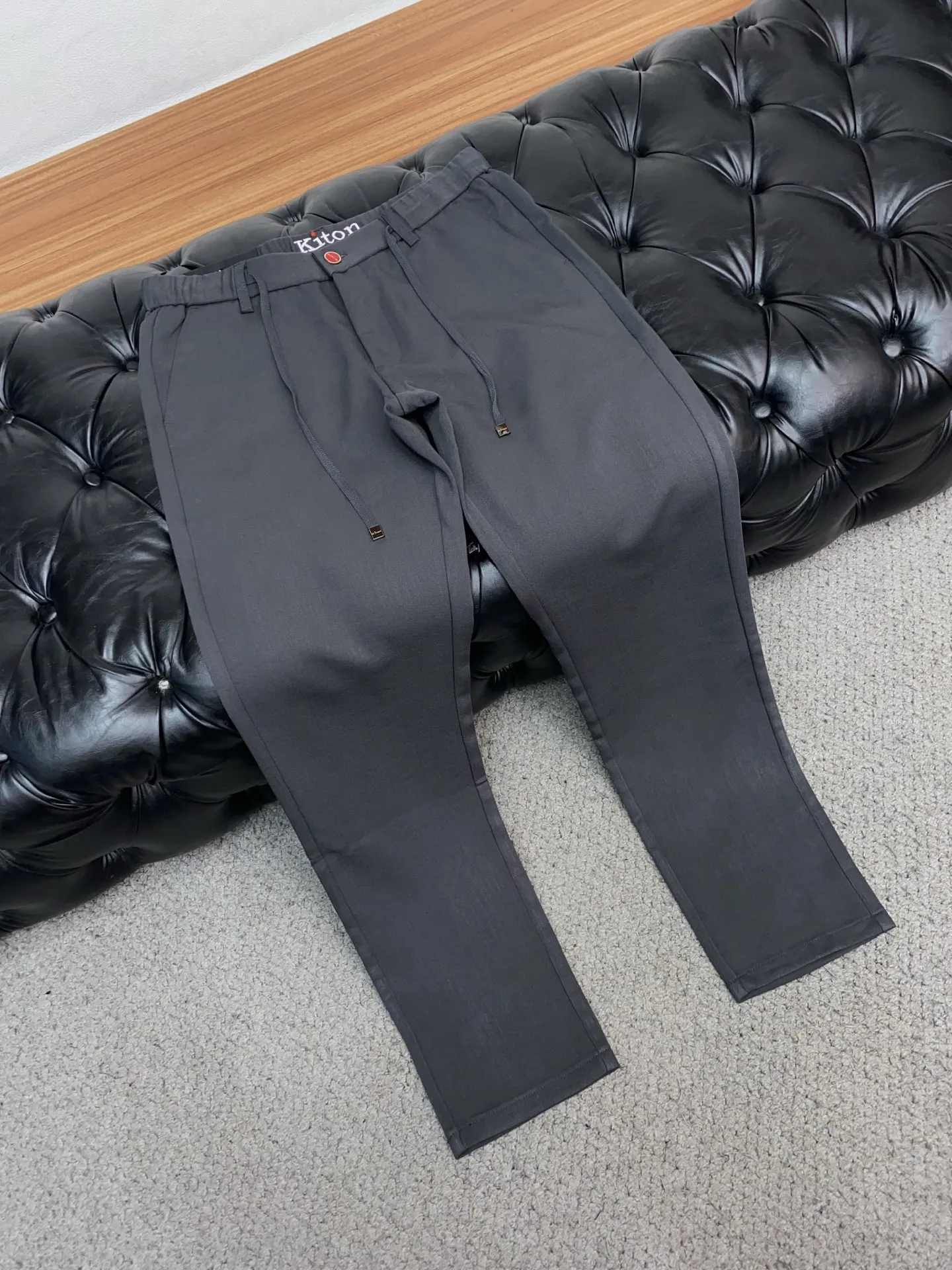 Italian Kiton Craft Aesthetic Men's Suit Casual Pants