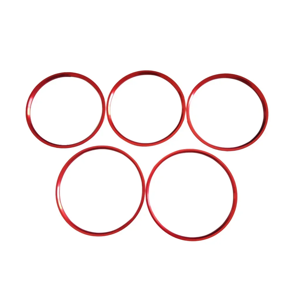 5Pcs/Set Air Conditioner Vent Outlet Ring Trim Decor for Mercedes Benz A B GLA CLA Class W176 W246 C117 X156 AMG 2012-2018