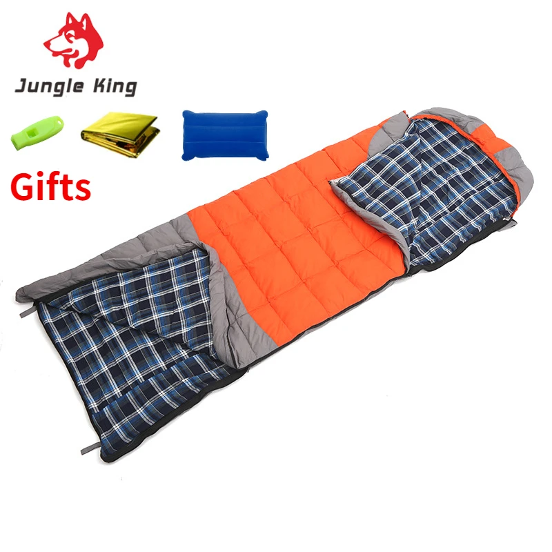 

JUNGLE KING CY440 Outdoor autumn and winter down sleeping bag single stitching unisex warm portable mountaineering sleeping bag