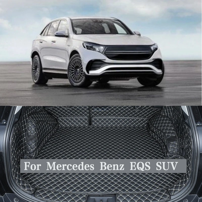 

Индивидуальные коврики в багажник автомобиля для Mercedes Benz EQS SUV, 5 сидений, 2023, коврик в багажник автомобиля, подушечки для ног, аксессуары для интерьера