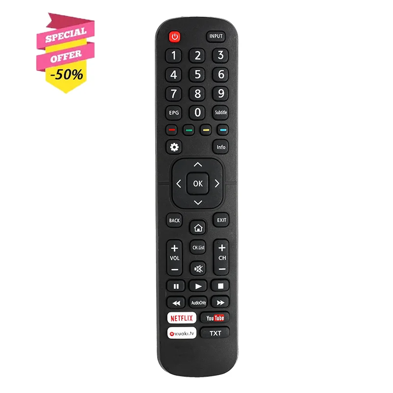 

EN2AK27H Remote Control For Hisense Smart 4K TV H43N5300 H43N5305 H55N5305 H65N5300 H43NEC5205 H65NEC5205 H55N5300UK H65N5300UK