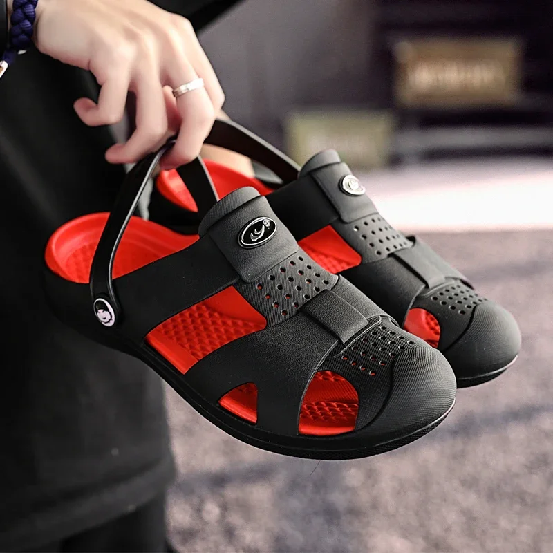 Zapatillas planas ligeras para el hogar, sandalias de goma cómodas de alta calidad, zapatillas de gran tamaño para piscina, regalo para hombre, 45