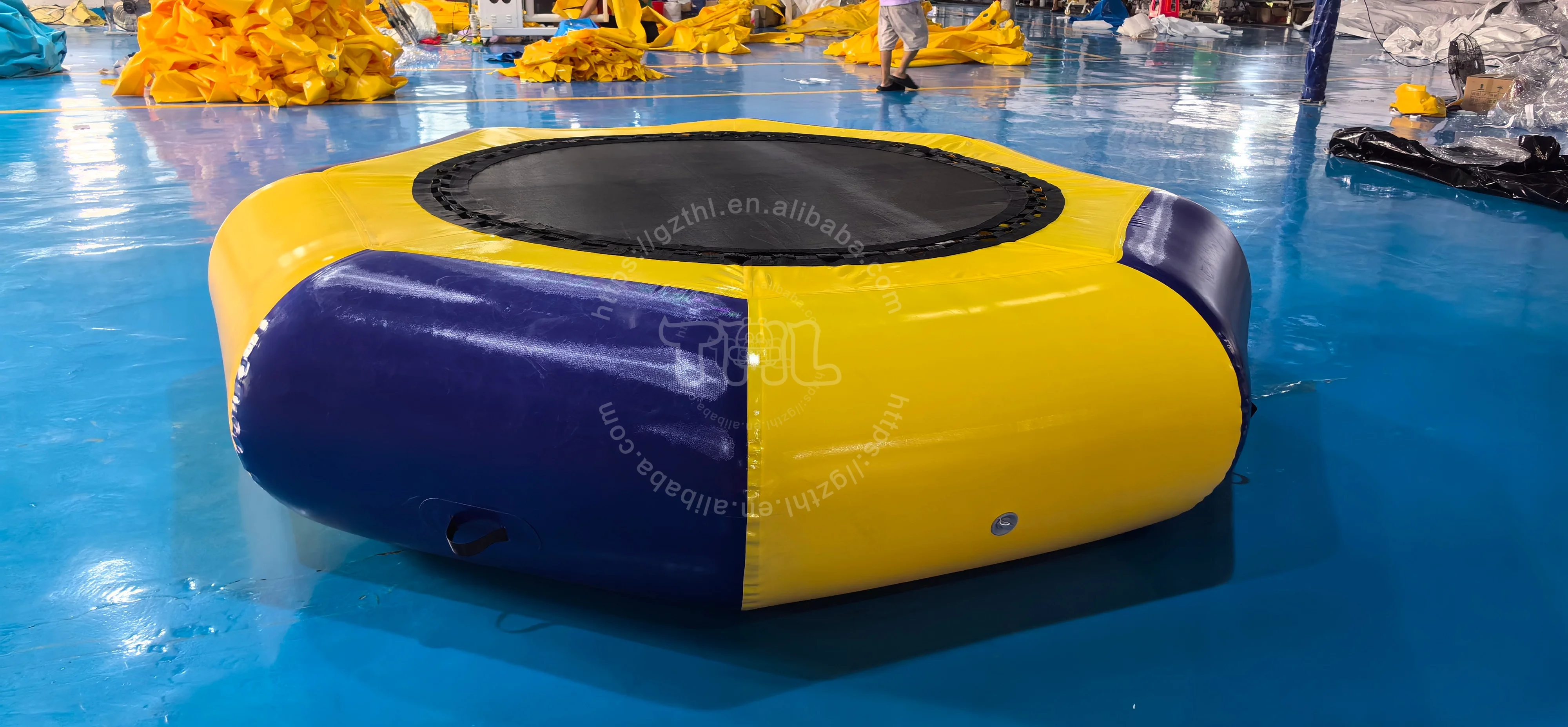 Commercial PVC Outdoor Aqua Park Water Sports 3M Floating Inflatable Kids Water Jumping Trampoline Game