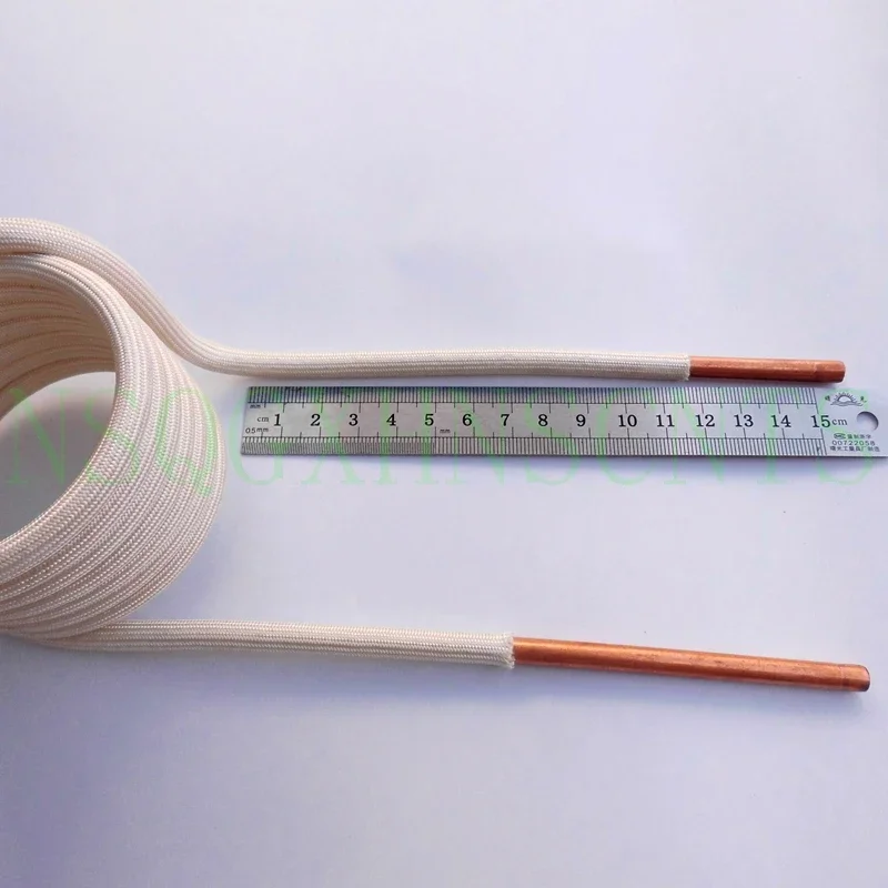 Induction Heating Coil ZVS Copper Tube Water-cooled High-frequency Furnace Intermediate Frequency 6mm Quenched Tapless Heating