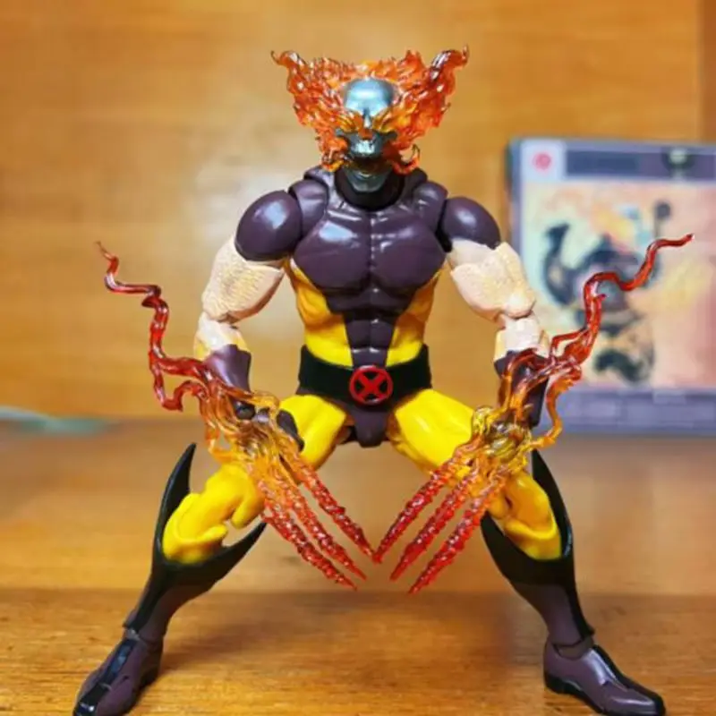 

The New Original Ct Factory Cartoon Brown Suit Evil Spirit Hell Wolverine Logan X-Men Marvel Comics Can Start A Model Toy Gift