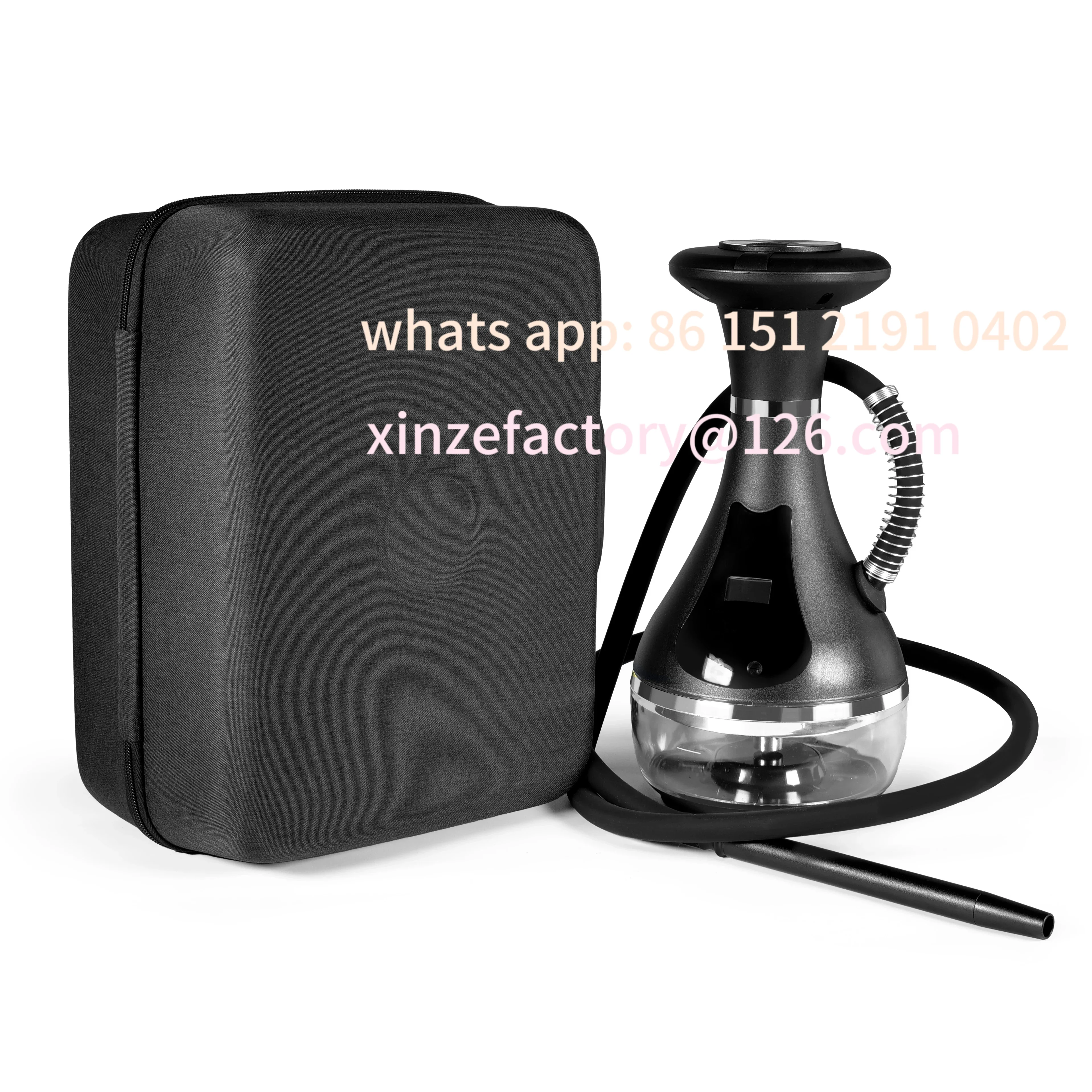 

Customizable winter Smart Electric Hookah Shisha, Portable Travel Electronic Set, High Quality Led Display