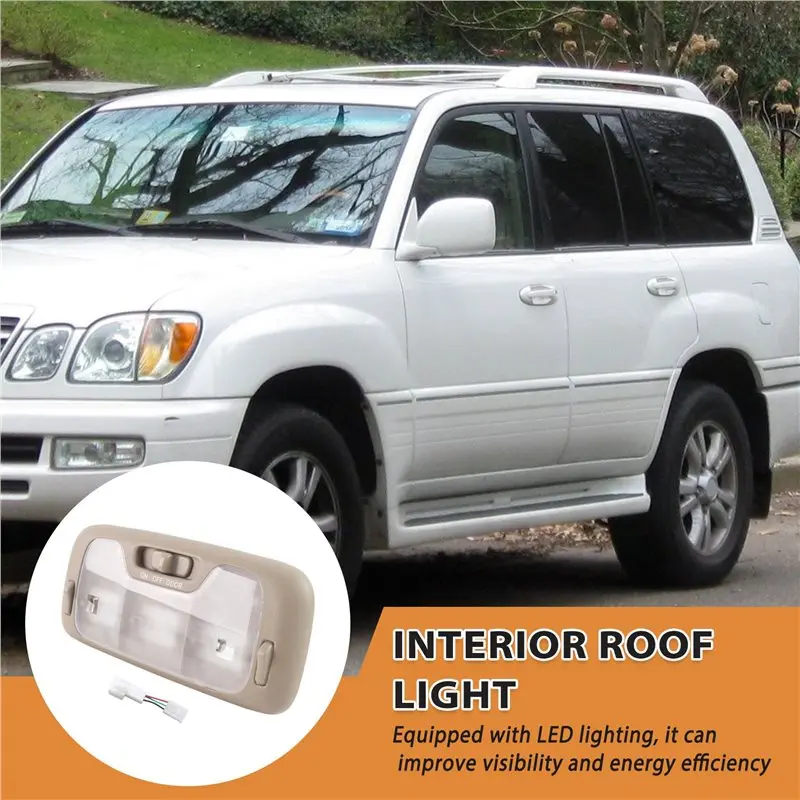 Overhead Reading Lamp Dome Light For Car Interior For Land Cruiser LC100 J100 LX470 1998-2007 81260-60070