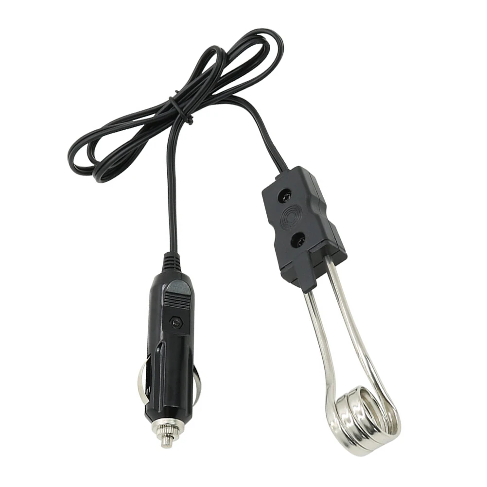 

Car Heating Rod 12v Quick Heating Drinking Water Boiler Black PVC Material Portable Heater Travel Camping