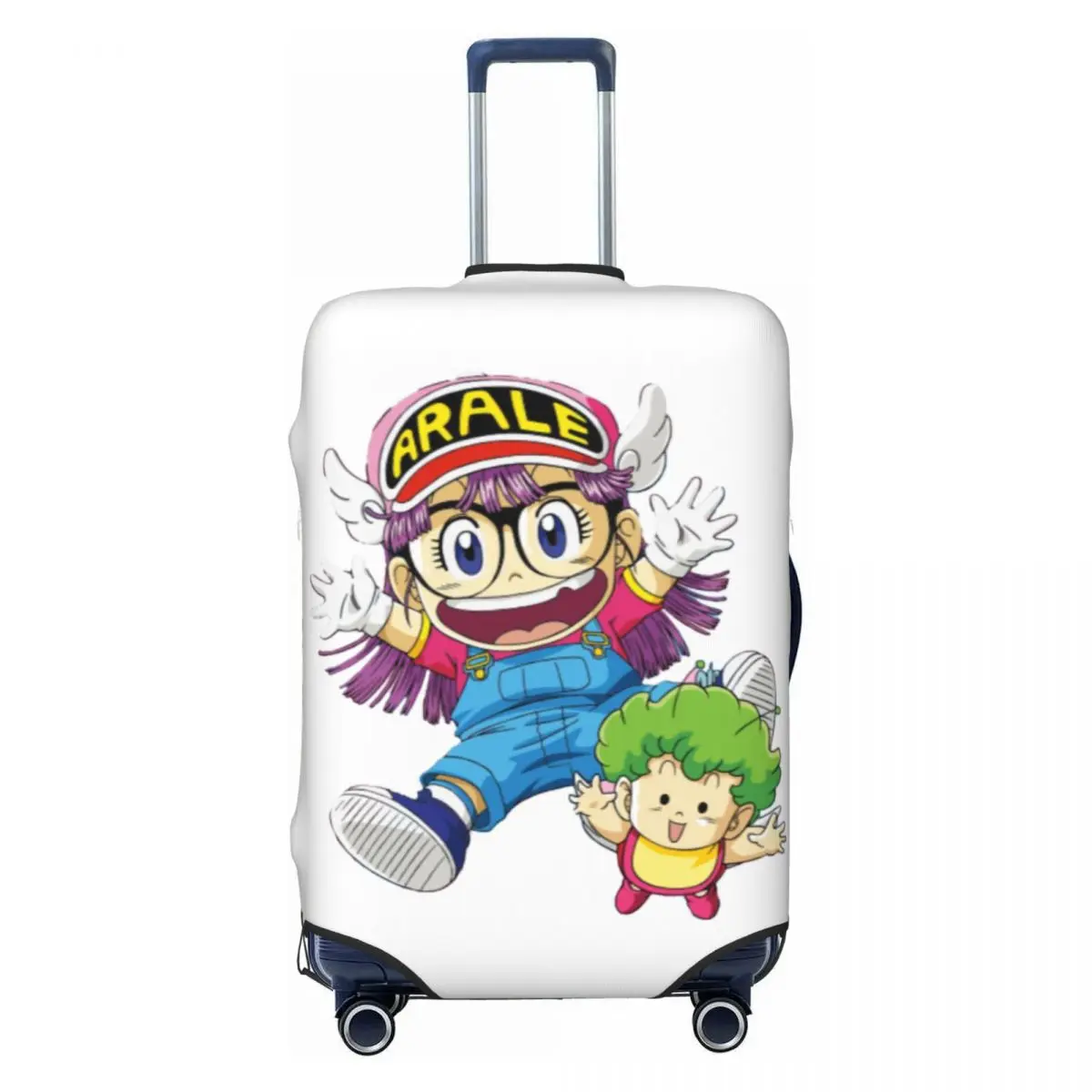 

Чехол на чемодан в стиле аниме «Доктор Сламп», пыленепроницаемый, милые дорожные чехлы для багажа Arale Norimaki для 18-32 дюймов