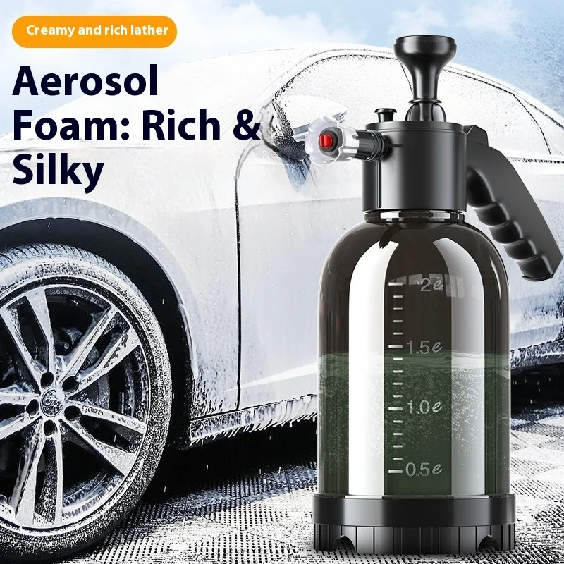 

2L High Pressure Car Wash Spray Bottle Foam Dispenser Cleaning Water Sprayer Air Pressured Spraying Device for Auto Detailing