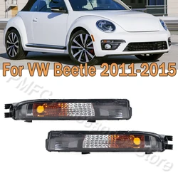 Front Bumper DRL Turn Signal Light Lamp Daytime Lamp With Bulb Yellow Light For Volkswagen VW Beetle 2011 2012 2013 2014 2015
