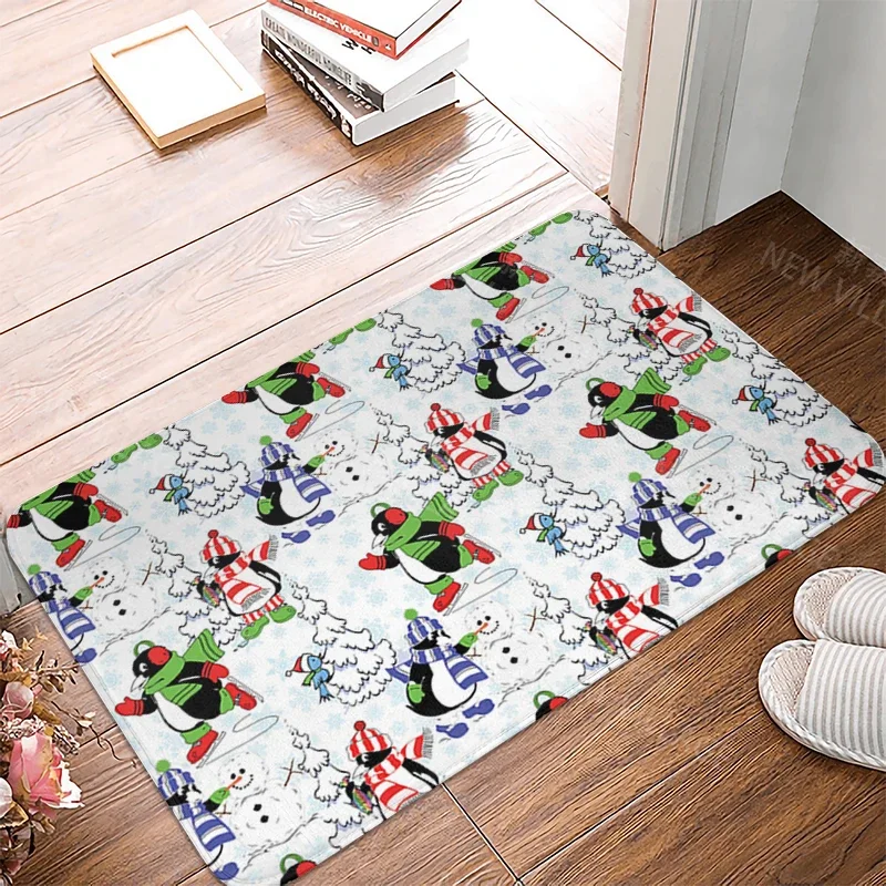 Christmas series anti slip shower mat bathroom carpet shower mat home decoration floor mat kitchen bedroom living room door mat