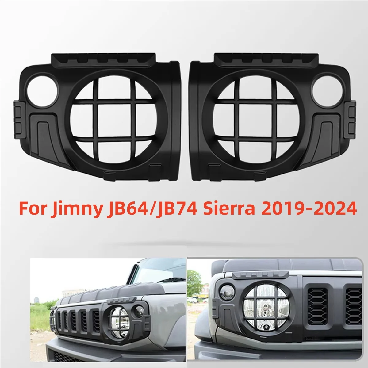 Car Front Headlight Cover For Jimny JB64 JB74W 2019-2023 Modified Headlight Protective Cover Christmas Halloween Thanksgiving