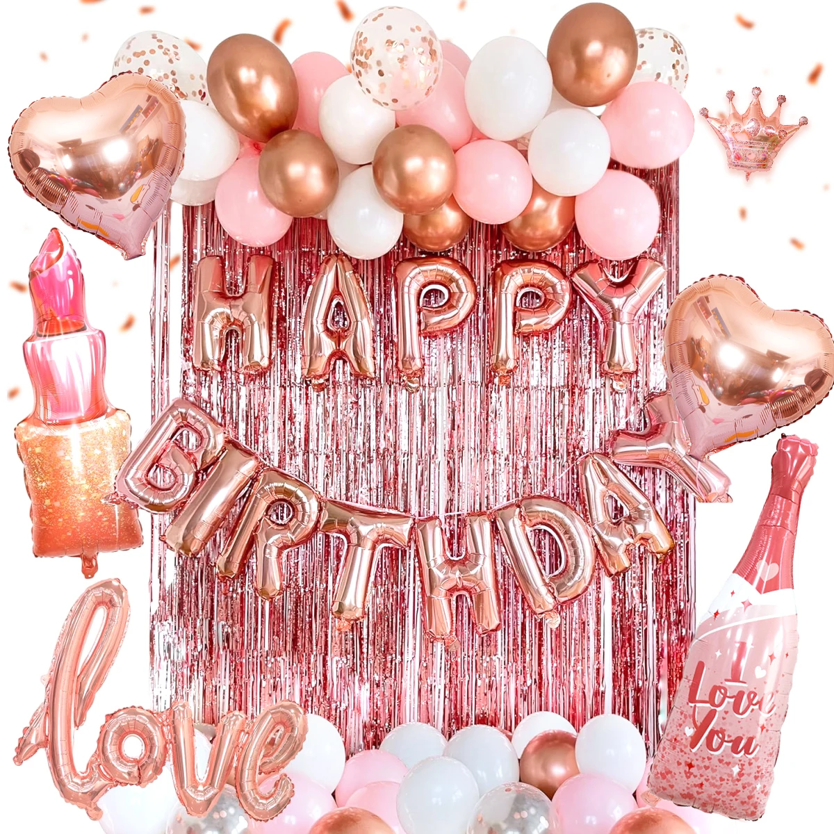 56Pcs Rose Gold "Ha…