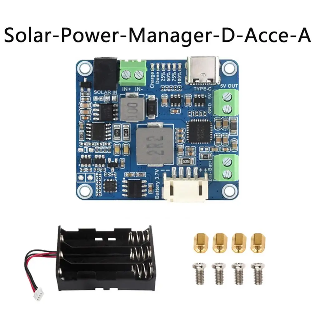 Modulo di gestione dell\'energia solare D per pannello solare 6 ~ 24V per Arduino Jetson/Raspberry Pi per la ricarica della batteria al litio con