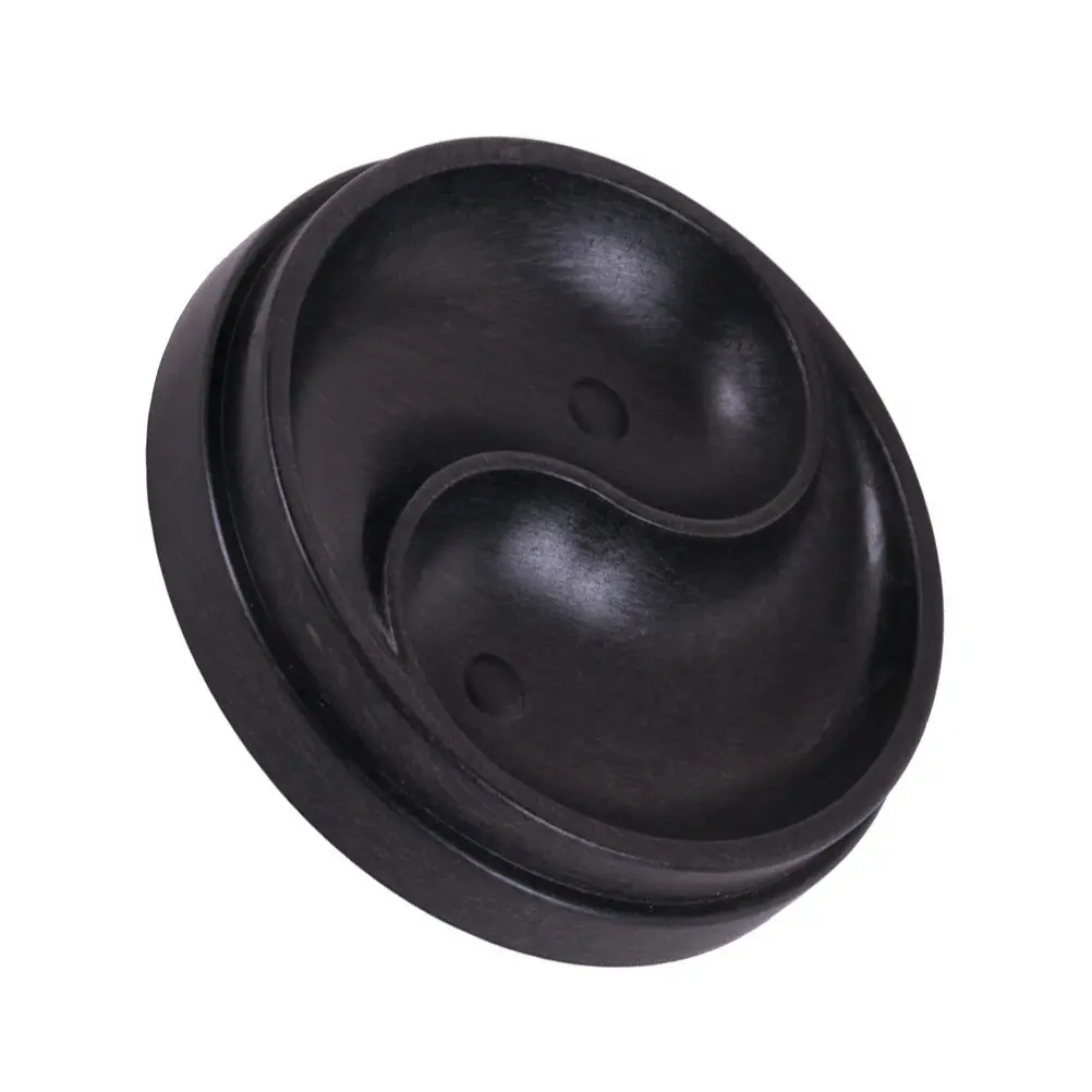 1Pcs Tai Ji Diagram Shape Ink Box Long-Lasting Traditional Inkstone Lid Included Useful Calligraphy Painting Ink Slab Student