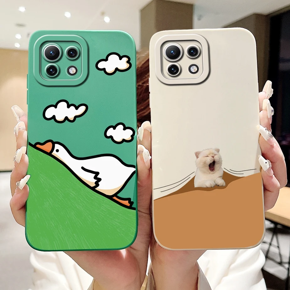 For Xiaomi Mi 11 Lite Case Mi11 Pro Cute Panda Cartoon Cover Shockproof Phone Cases For Xiaomi Mi 11 Ultra Mi11 Lite Soft Fundas