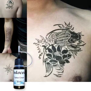 Semi-Permanent Henna Tattoo Flüssigkeit, DIY-Saftfarbe, wasserdicht, Körpermalerei, langer Dauer, sicher, 10 ml 8 Hauptverkaufstinkbike - №6