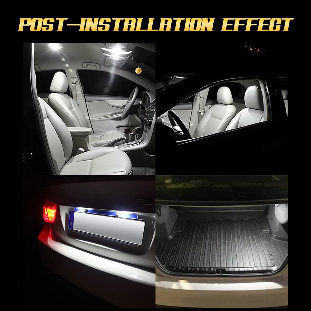 2x C10W C5W LED Canbus Festoon 31mm 36mm 39mm 41mm Bulb Interior Reading Light Dome License Plate Luggage Trunk Lamp Free Error image 5