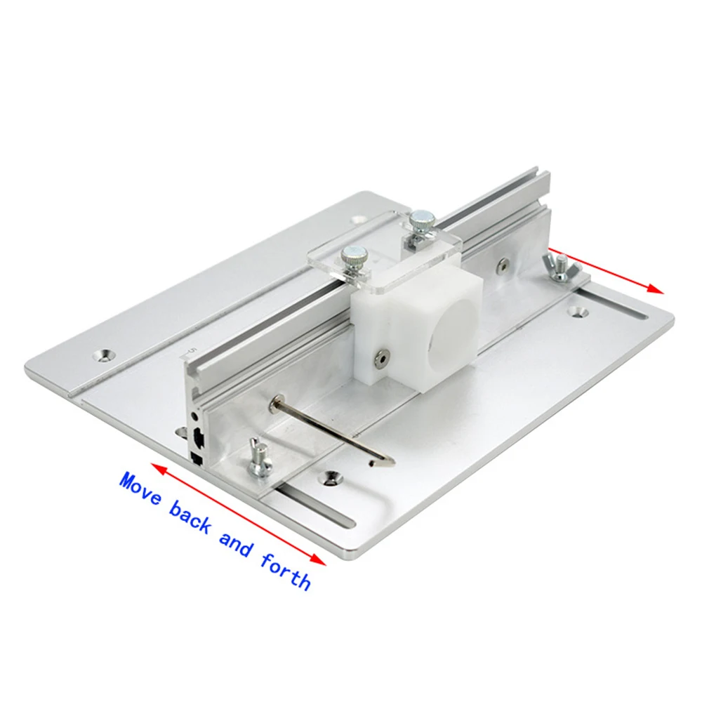 C8 lavorazione del legno Router di alluminio tavolo macchina per incidere Flip Plate Multi-funzione di sollevamento inserto piastra strumento argento