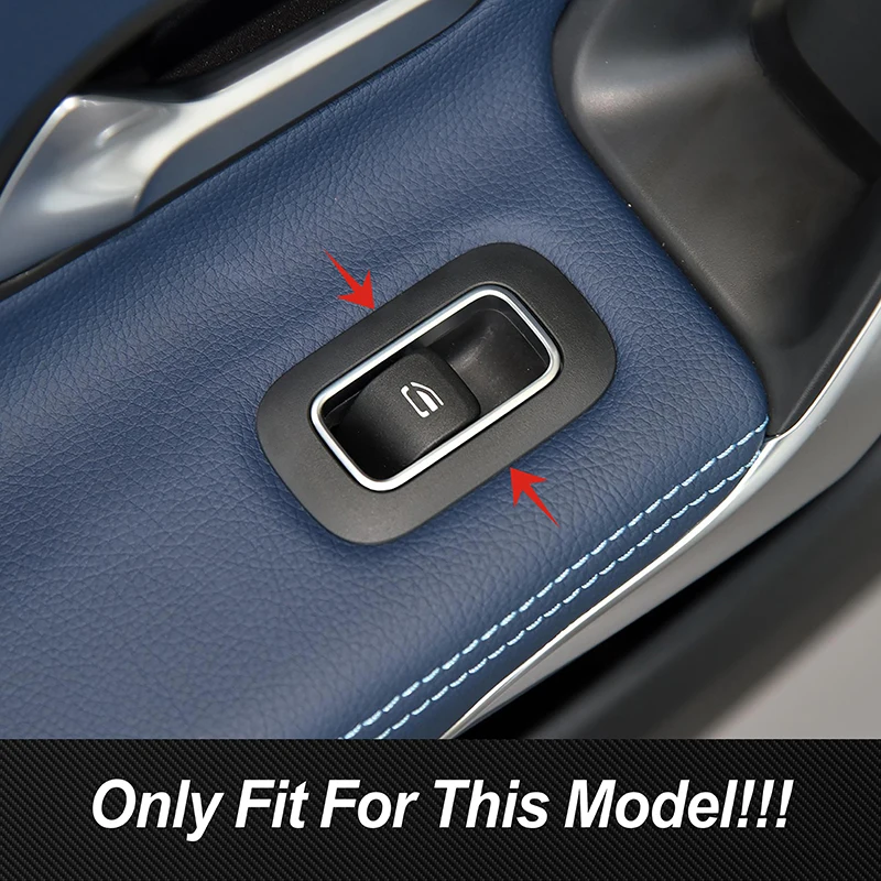 Stainless Steel Window Glass Lifting Buttons Frame Decoration Cover Trim For Mercedes Benz A B Class W177 W247 CLA C118 GLA H247