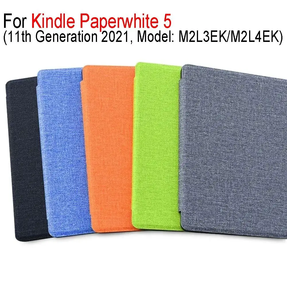 Auto Wake/Sleep 6.8 inch e-Reader Case Wear-resistant PU Leather Back Cover Ultra Slim 11th Generation for Kindle Paperwhite 5