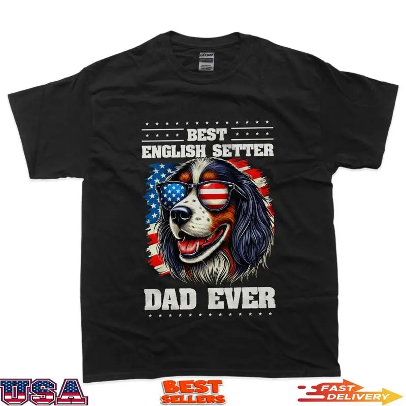 

American Usa Flag English Setter 4Th Of July Patriotic T Shirt