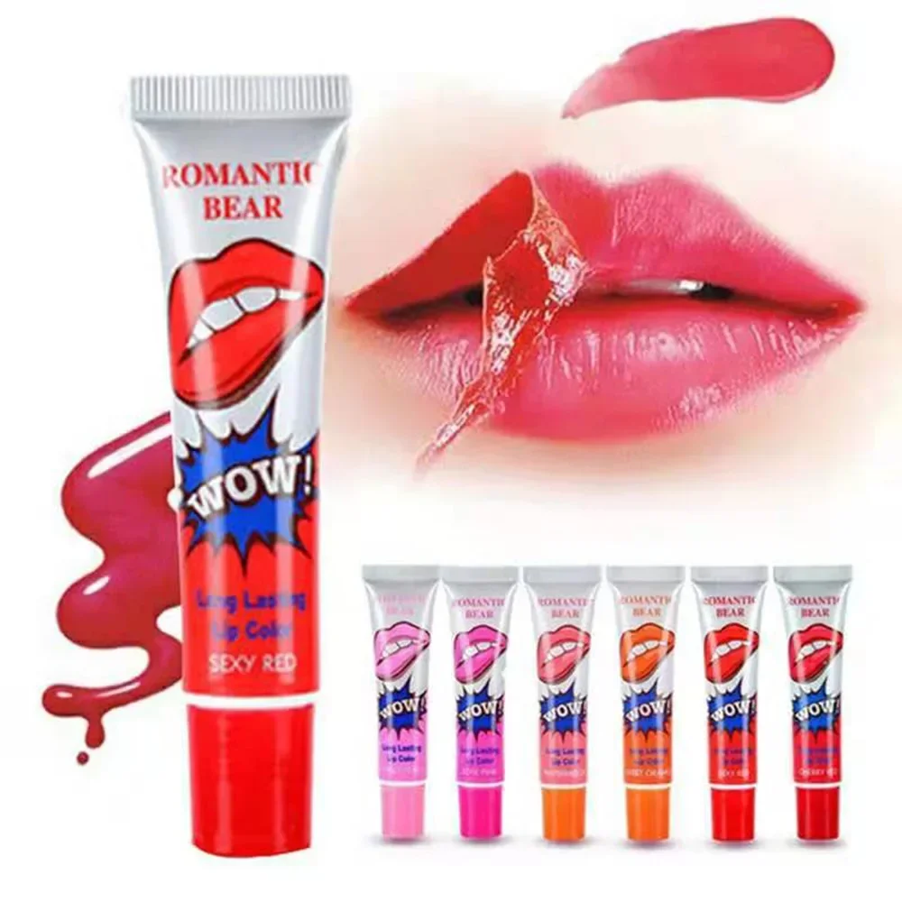 6 Colors Amazing Peel Off Liquid Lipstick Waterproof Long Lasting Lip Gloss Tint Moisturizing Tear Off Lip Stain Makeup Cosmetic