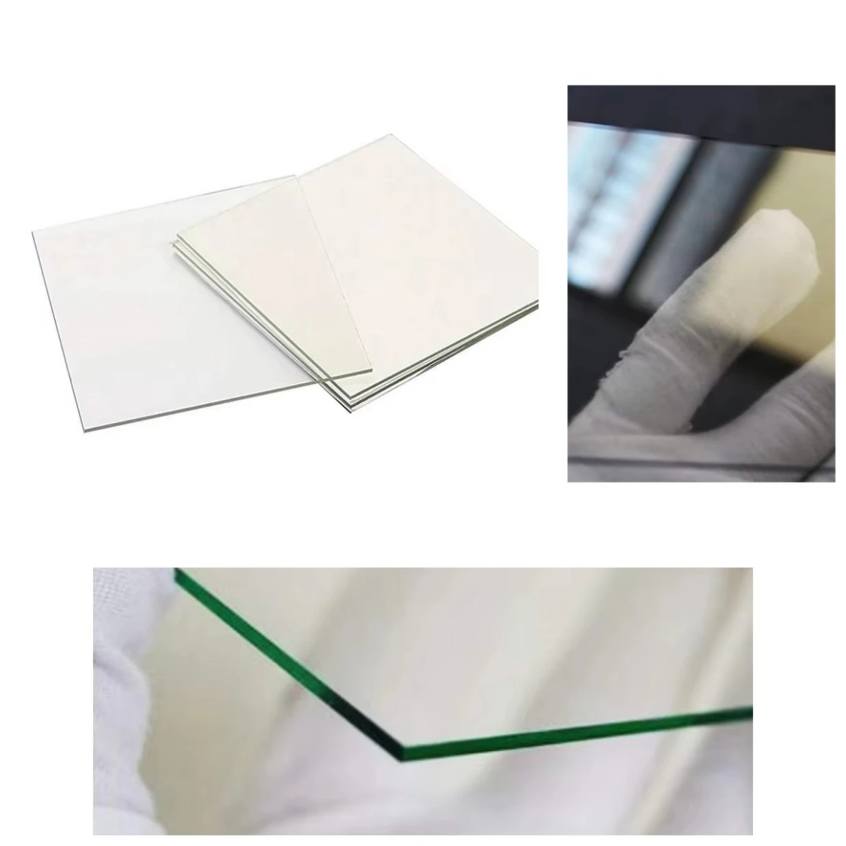 10Pcs Lab Transparent Conductive Coated Glass 50x50x1.1mm 10 ohm/sq ITO Coated Glass