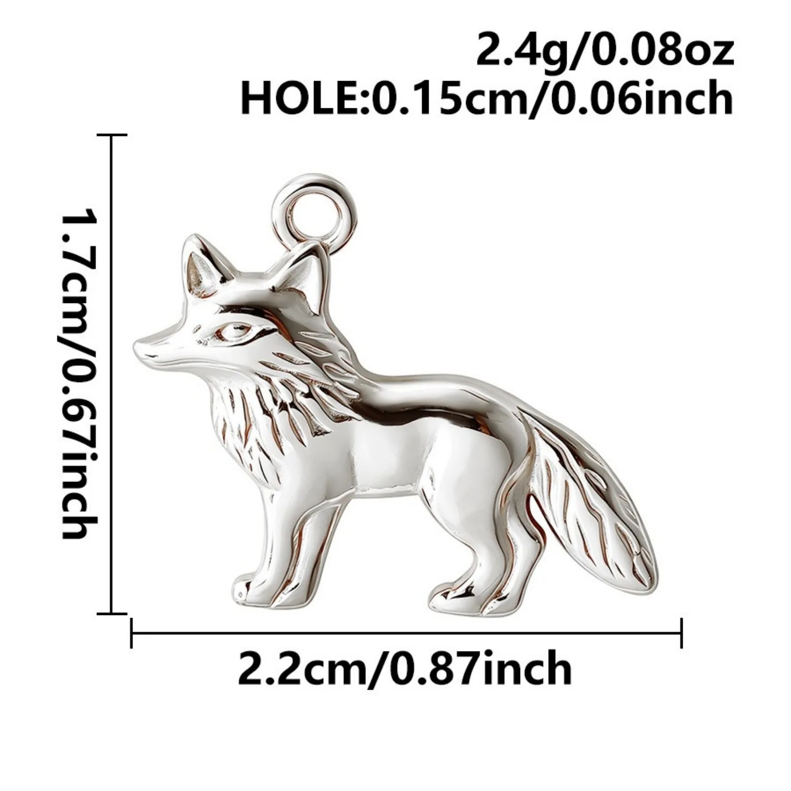3 Stück 3D-Tieranhänger Hund Koala Elefant Ente Anhänger aus 304 Edelstahl für DIY-Halsketten-Schmuckherstellung Großhandel – Detail 9