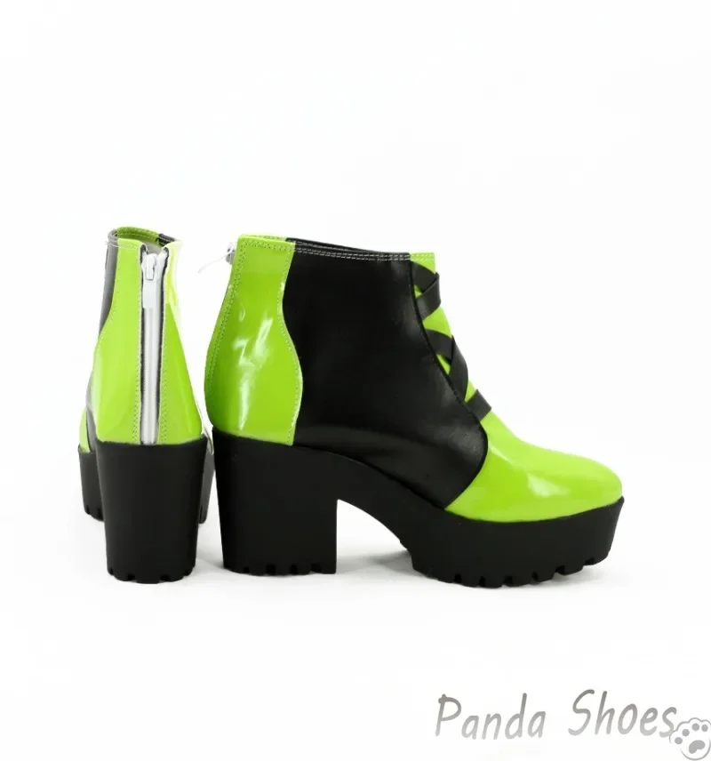 Idolish7 Nikaido Yamato Cosplay Shoes Anime Game Cos Green Boots Comic Cosplay Costume Prop Shoes for Con Halloween Party
