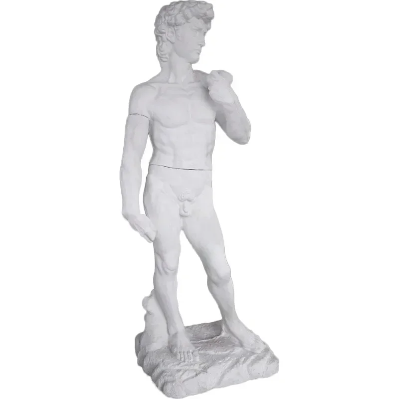 David's full body plaster statue 1.95 meters, plaster sculpture sketch textbook plaster still life, sculpture display