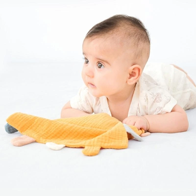 

J15U детское защитное одеяло, муслиновое детское милое одеяло для мальчиков и девочек, унисекс, хлопковое, мягкое, милый подарок