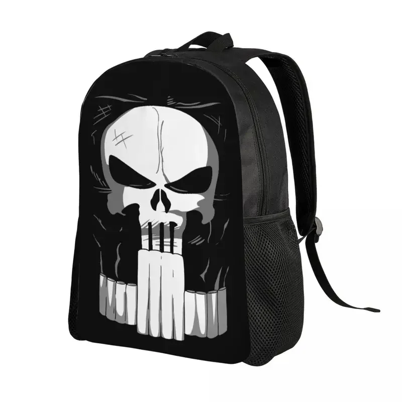 Custom Punisher Suit Travel Backpack Women Men School Laptop Bookbag College Student Daypack Bags