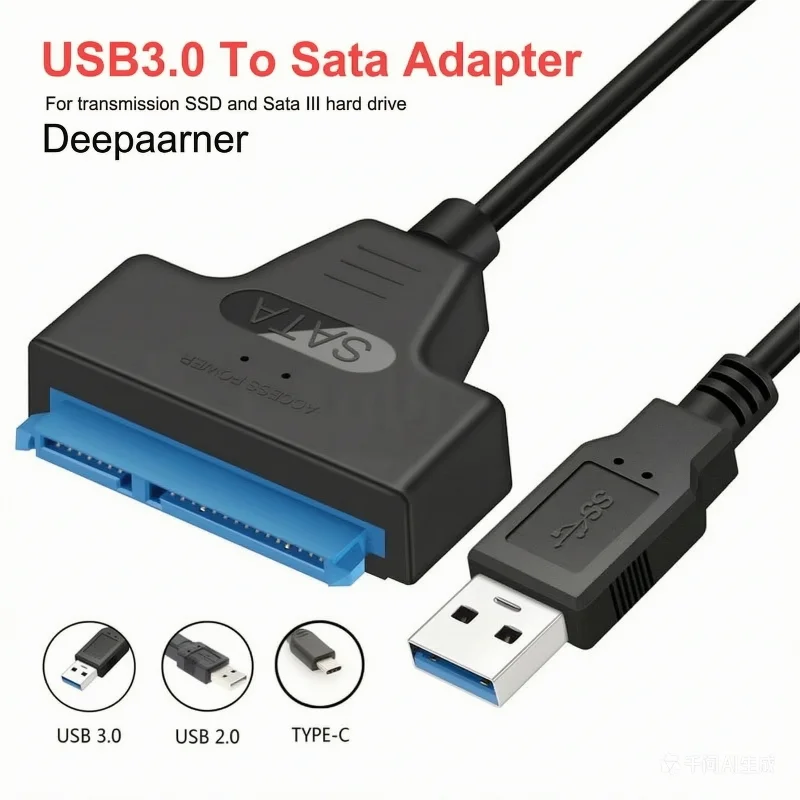 Deepartner External Type C To 2.5 Inch HDD SATA Interface Connect Cable USB 3.1 SATA Cable For Laptop Computer