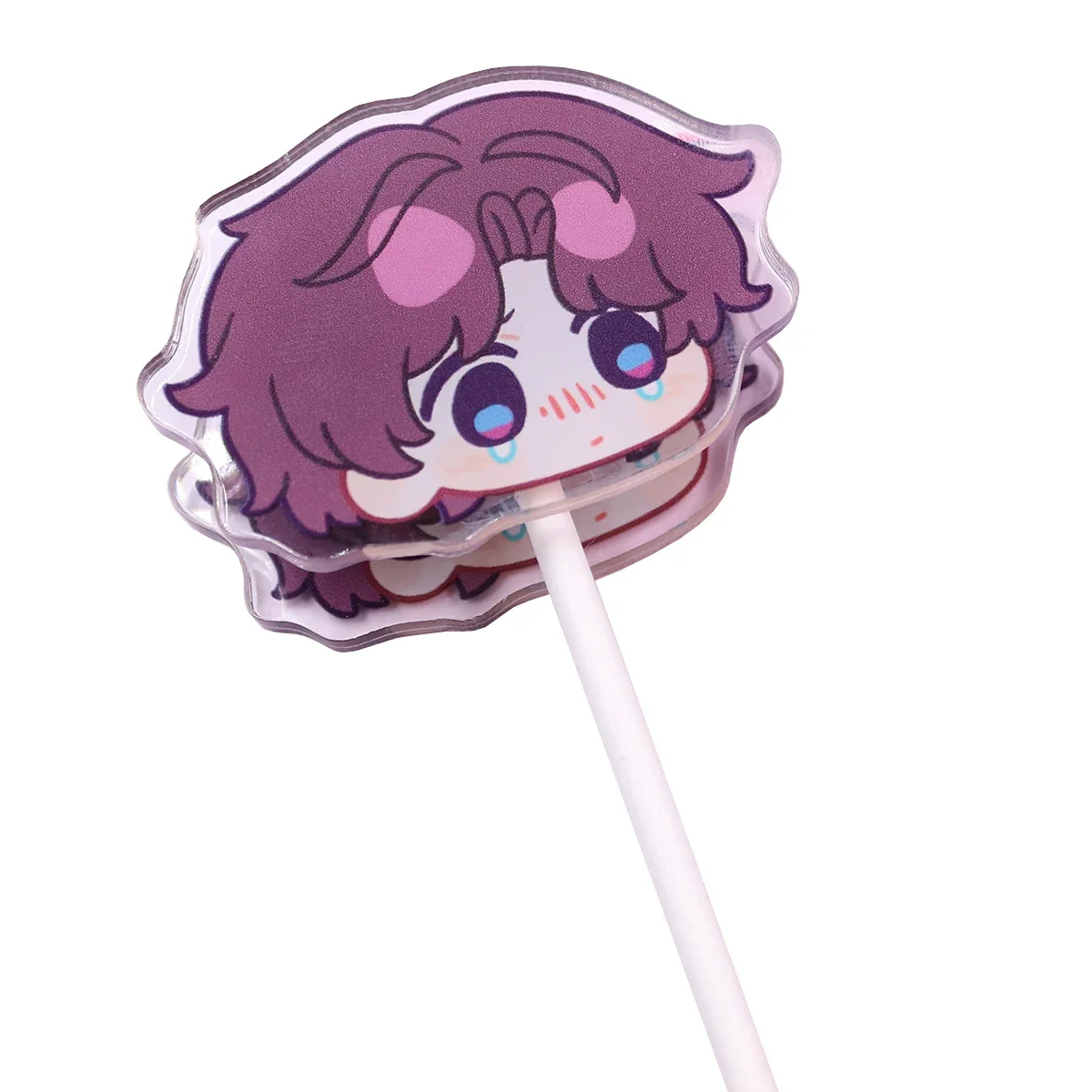 Anime Love and Deepspace Rafayel Zayne Xavier Cosplay Lollipop Planner Brooch Polypropylene Clip   Ambitus