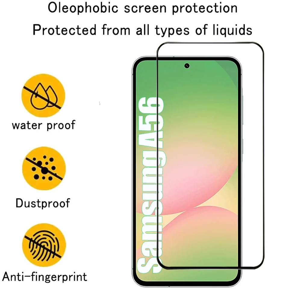 2/4 Piezas Cristal Templado para Samsung Galaxy A56 A55 A54 A53, Vidrio Templado para Samsung A18 A17 A27 A37 A57 A36 A26 A16 Protector de Pantalla para Samsung S26 S25 S24 Ultra Película Protectora para Teléfono 4