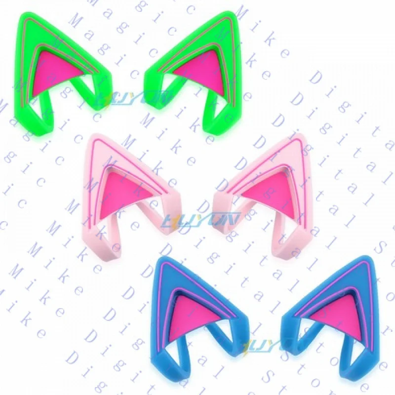 H Fluorescent Cat Cat Ears for Razer Kraken 2019 7.1 Headsets