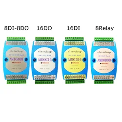 DC 9-24V 8DI-8DO 16DI 16DO RS485 comunicación aislada, entrada y salida Digital MODBUS RTU PLC, placa de expansión