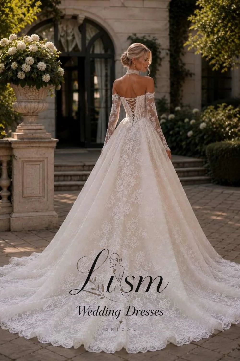 Lism Charming Sweetheart Wedding Dresses Slit Pleat Corset Lace Up Lace Appliques Bridal Gown Vestido De Noiva 2026 Customized