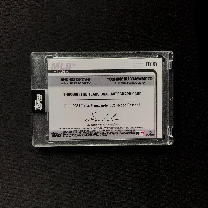 DIY Fans Made 2024 TP MLB Shohei Ohtani Yoshinobu Yamamoto Dodgers Dual Signature Relic Card Championship Moment Art Collectible