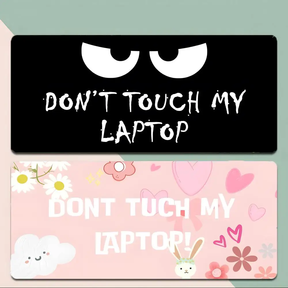 Sassy Dont Touch My Phones Mouse Pad Thick Stitched Edge Gaming Mousepad Large Non-Slip Desk Mat