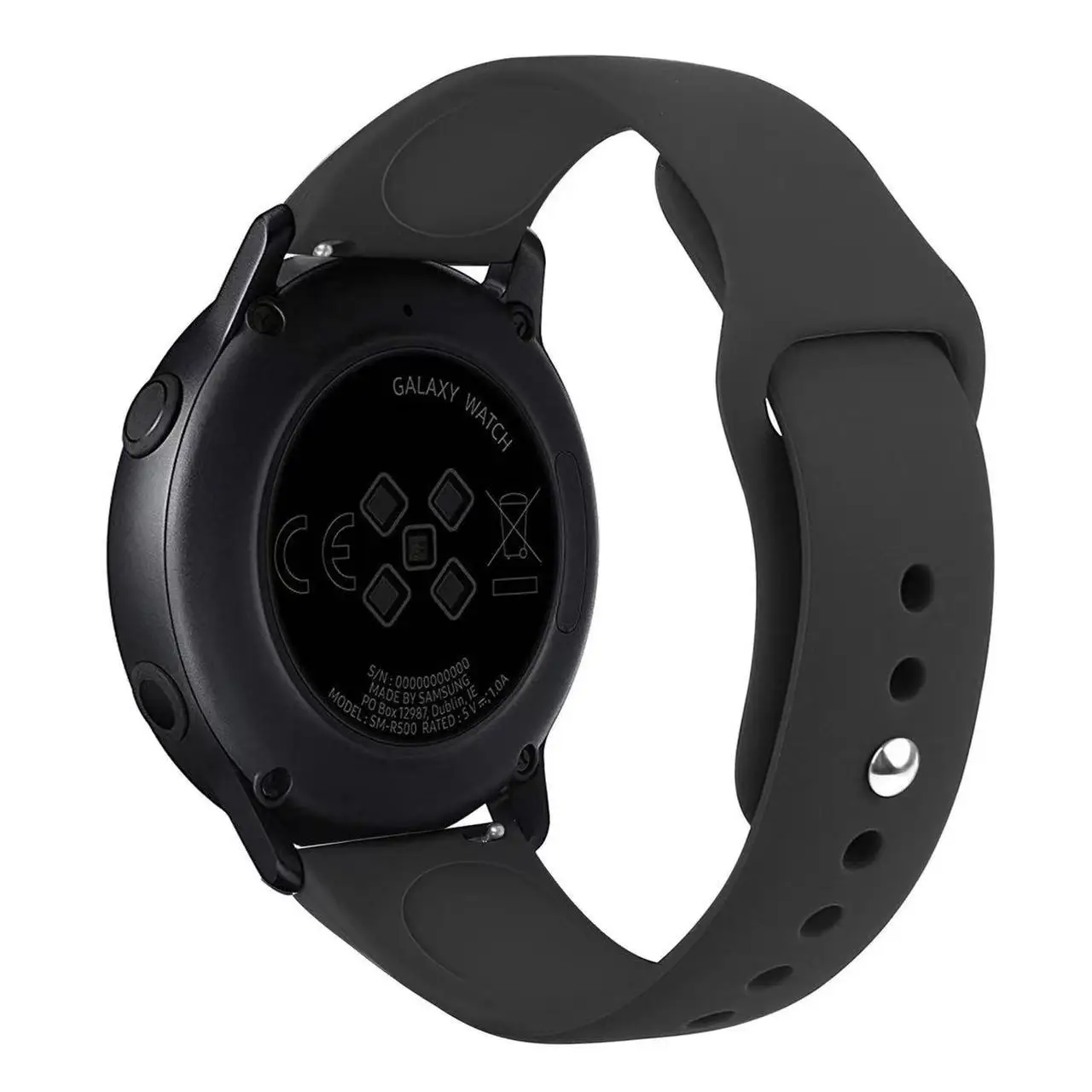 Pulseira de relógio de silicone para Samsung Galaxy Watch 6, 5, 4, 3, Active 2, Huawei Watch 4, pulseira, Amazfit GTS 4, 20mm, 22mm