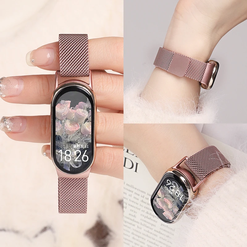 Milanese Loop For xiaomi Mi Band 10 NFC Strap Replacement correa miband10 sport watch band for xiaomi smart band 9-8 accessories